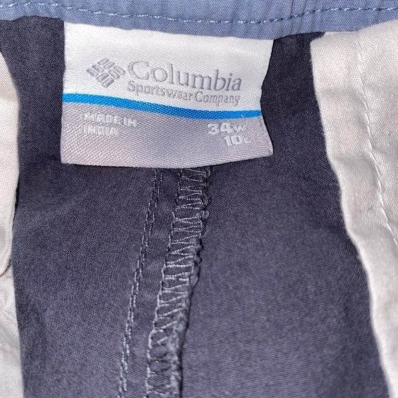 Columbia Men Washed Out Chino Flat Front Short Outdoor Hiking Gorpcore Waist 34 - Picture 5 of 6